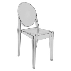 Καρέκλα Catering  HALOIR Διάφανο Πλαστικό 40x35x90cm
