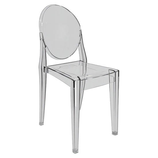 Καρέκλα Catering  HALOIR Διάφανο Πλαστικό 40x35x90cm