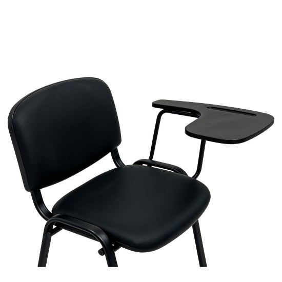 Καρέκλα Θρανίο  STEELIX Μαύρο Ύφασμα/Μέταλλο/PVC 58x54x77cm