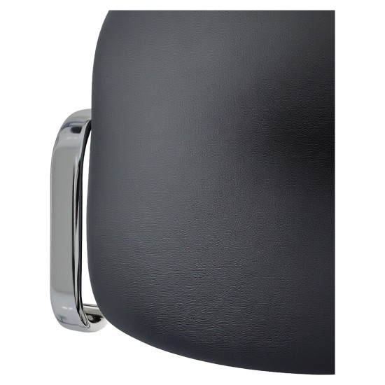 Καρέκλα Επισκέπτη  STEELIX Μαύρο/Ασημί PVC/Μέταλλο 58x54x77cm