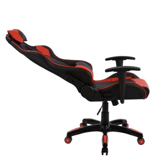 Πολυθρόνα Γραφείου Gaming ULTIMET Κόκκινο/Μαύρο PVC 66x67x127-135cm Πολυθρόνα Γραφείου Gaming ULTIMET Κόκκινο/Μαύρο PVC 66x67x127-135cm