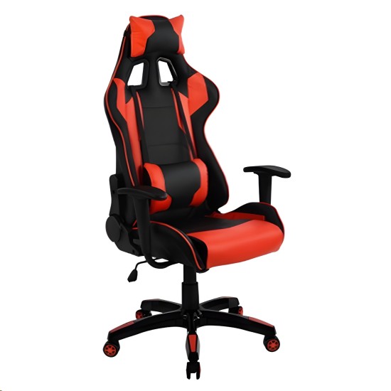 Πολυθρόνα Γραφείου Gaming ULTIMET Κόκκινο/Μαύρο PVC 66x67x127-135cm Πολυθρόνα Γραφείου Gaming ULTIMET Κόκκινο/Μαύρο PVC 66x67x127-135cm