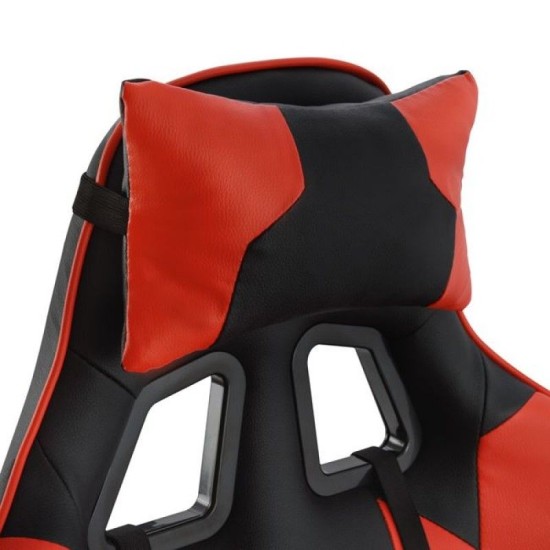 Πολυθρόνα Γραφείου Gaming ULTIMET Κόκκινο/Μαύρο PVC 66x67x127-135cm Πολυθρόνα Γραφείου Gaming ULTIMET Κόκκινο/Μαύρο PVC 66x67x127-135cm