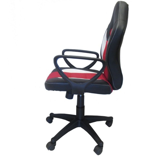 Καρέκλα Γραφείου NEWSKILL Μαύρο/Κόκκινο 58x60x90-100cm Καρέκλα Γραφείου NEWSKILL Μαύρο/Κόκκινο 58x60x90-100cm