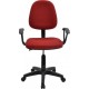 Καρέκλα Γραφείου BASIC Κόκκινο Ύφασμα 55x48x82-94cm Καρέκλα Γραφείου BASIC Κόκκινο Ύφασμα 55x48x82-94cm