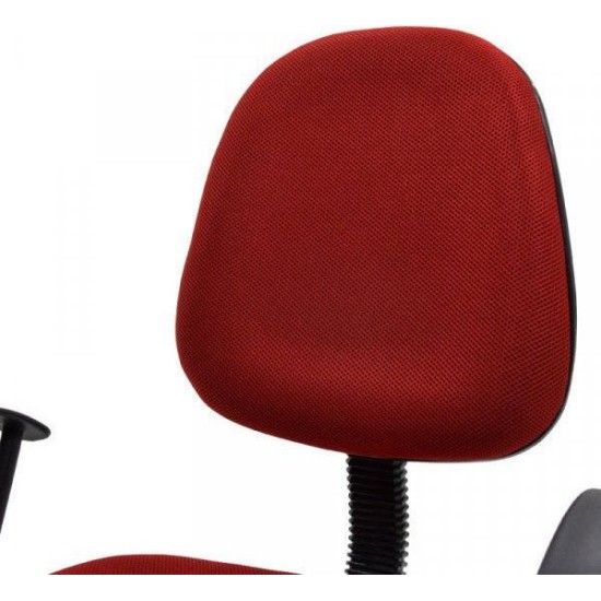 Καρέκλα Γραφείου BASIC Κόκκινο Ύφασμα 55x48x82-94cm Καρέκλα Γραφείου BASIC Κόκκινο Ύφασμα 55x48x82-94cm