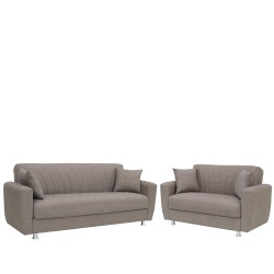 Σετ Σαλόνι  JUAN Διθέσιος και Τριθέσιος Καφέ