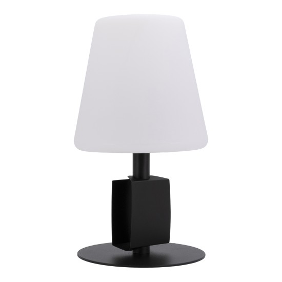 Επιτραπέζιο Φωτιστικό LED Φορητό MICHELLE Με Tag Μαύρο/Λευκό Μέταλλο/Πλαστικό 15.5x15.5x27.5cm - ART-15290001