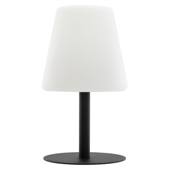 Επιτραπέζιο Φωτιστικό LED Φορητό MIMI Με Καπέλο Πίνακας Σημειώσεων Μαύρο/Λευκό Μέταλλο/Πλαστικό 15.5x15.5x27.5cm - ART-15290002