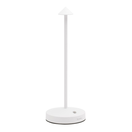 Επιτραπέζιο Φωτιστικό LED Φορητό ANGELINA Λευκό Αλουμίνιο 10.5x10.5x30cm - ART-15290011