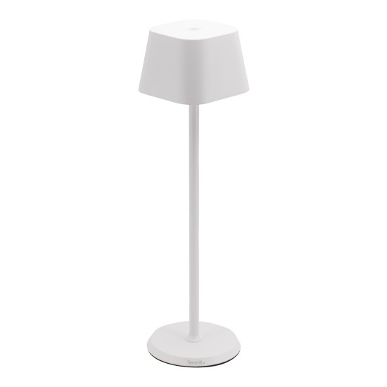 Επιτραπέζιο Φωτιστικό LED Φορητό GEORGINA Λευκό Αλουμίνιο 11x11x37.7cm - ART-15290013