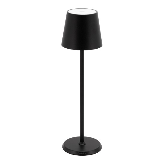 Επιτραπέζιο Φωτιστικό LED Φορητό FELINE Μαύρο Αλουμίνιο 11x11x37.5cm - ART-15290014