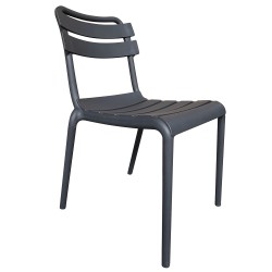 Καρέκλα Κήπου  HAWAII Γκρι PP 59x48.5x82.5cm Καρέκλα Κήπου  HAWAII Γκρι PP 59x48.5x82.5cm