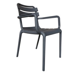 Πολυθρόνα Κήπου  HAWAII Γκρι PP 59x48.5x82.5cm Πολυθρόνα Κήπου  HAWAII Γκρι PP 59x48.5x82.5cm