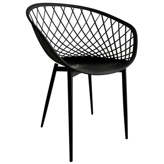 Καρέκλα Κήπου BALI Μαύρο PP/Μέταλλο 62x42x82cm Καρέκλα Κήπου BALI Μαύρο PP/Μέταλλο 62x42x82cm