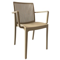 Πολυθρόνα Κήπου  BARTS Μπεζ PP 53x55.2x82cm Πολυθρόνα Κήπου  BARTS Μπεζ PP 53x55.2x82cm