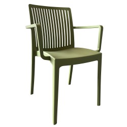 Πολυθρόνα Κήπου  BARTS Πράσινο PP 53x55.2x82cm Πολυθρόνα Κήπου  BARTS Πράσινο PP 53x55.2x82cm