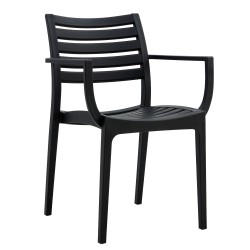 Πολυθρόνα Κήπου  BORA-BORA Μαύρο PP 57x57x83cm Πολυθρόνα Κήπου  BORA-BORA Μαύρο PP 57x57x83cm