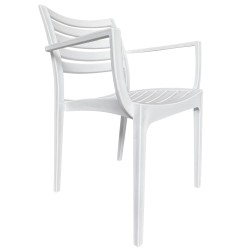 Πολυθρόνα Κήπου  BORA-BORA Λευκό PP 57x57x83cm Πολυθρόνα Κήπου  BORA-BORA Λευκό PP 57x57x83cm