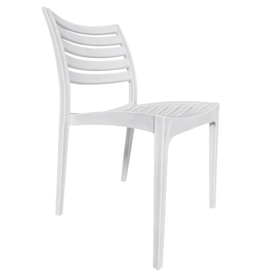 Καρέκλα Κήπου  BORA-BORA Λευκό PP 57x46x83cm