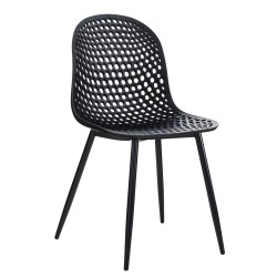 Καρέκλα Κήπου  WHITSUNDAY Μαύρο PP/Μέταλλο 51x45x85cm Καρέκλα Κήπου  WHITSUNDAY Μαύρο PP/Μέταλλο 51x45x85cm