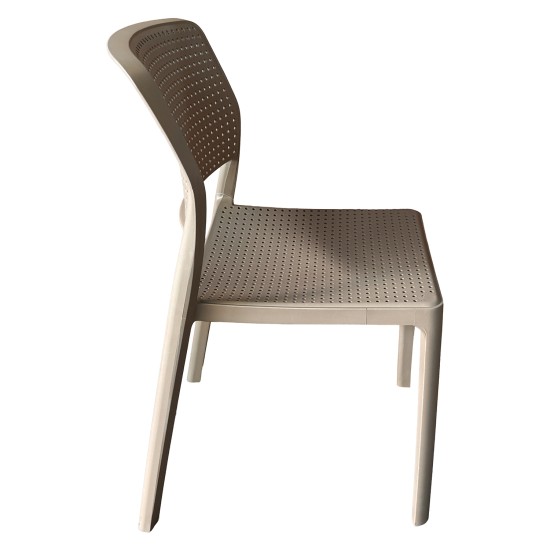 Καρέκλα Κήπου  LUMINA Cappuccino PP 55x46x83cm