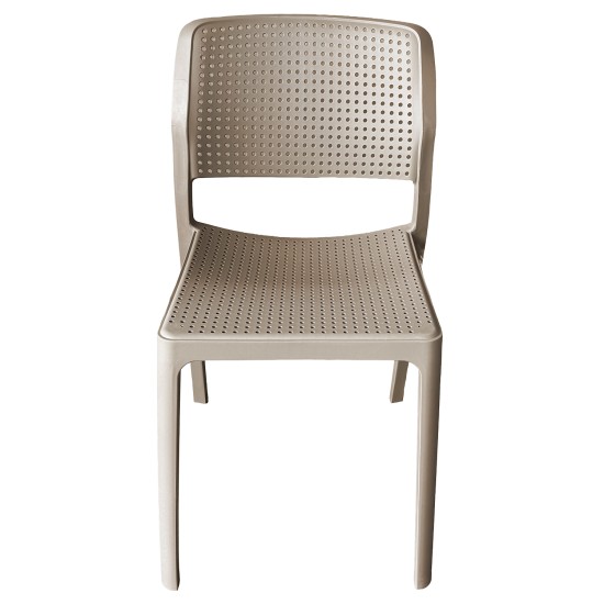 Καρέκλα Κήπου  LUMINA Cappuccino PP 55x46x83cm