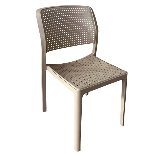 Καρέκλα Κήπου  LUMINA Cappuccino PP 55x46x83cm