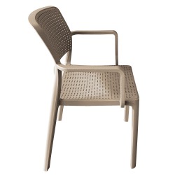 Πολυθρόνα Κήπου  CALORA Cappuccino PP 55x54.5x83cm