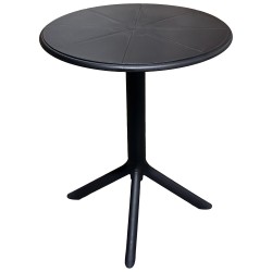 Τραπέζι Κήπου  ISENYA Μαύρο PP Φ60x75cm