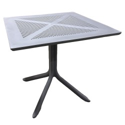 Τραπέζι Κήπου  SIREA Γκρι PP 80x80x75cm