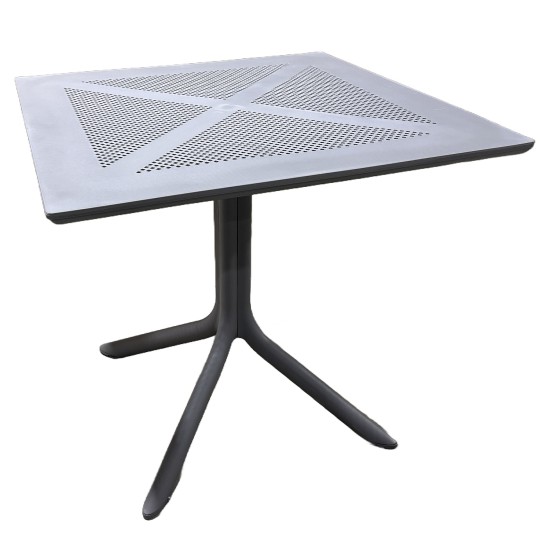 Τραπέζι Κήπου  SIREA Γκρι PP 80x80x75cm