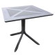 Τραπέζι Κήπου  SIREA Γκρι PP 80x80x75cm