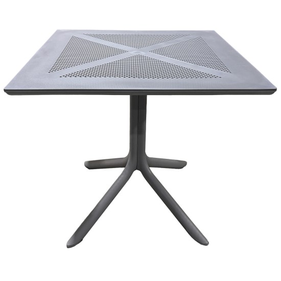Τραπέζι Κήπου  SIREA Γκρι PP 80x80x75cm