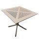Τραπέζι Κήπου  SIREA Cappuccino PP 80x80x75cm