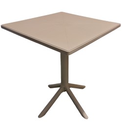 Τραπέζι Κήπου  NAIDA Cappuccino PP 60x60x75cm