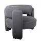 Πολυθρόνα  ADRASTEA Γκρι Ύφασμα 94x88x73cm