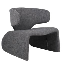 Πολυθρόνα  HIMALIA Γκρι Ύφασμα/Μέταλλο/Ξύλο 73x78x75cm