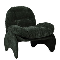 Πολυθρόνα  ANANKE Πράσινο Ύφασμα/Μέταλλο/Ξύλο 85x78x84cm