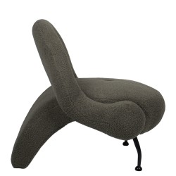 Πολυθρόνα  PASIPHAE Πράσινο Ύφασμα/Μέταλλο/Ξύλο 80x86x80cm