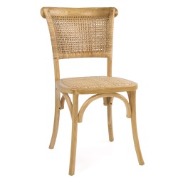 Καρέκλα Επαγγελματική  ANANKE Φυσικό Ξύλο/Rattan 44x41x88cm Καρέκλα Επαγγελματική  ANANKE Φυσικό Ξύλο/Rattan 44x41x88cm