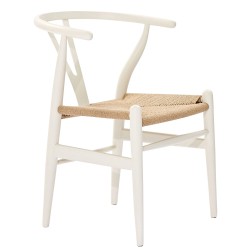 Καρέκλα Επαγγελματική  DIONE Λευκό Ξύλο/Σχοινί 49x42x78cm Καρέκλα Επαγγελματική  DIONE Λευκό Ξύλο/Σχοινί 49x42x78cm