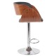 Σκαμπό Bar VORIAN Μαύρο/Καφέ Ξύλο/PU/Αλουμίνιο 52x55x87-108cm Σκαμπό Bar VORIAN Μαύρο/Καφέ Ξύλο/PU/Αλουμίνιο 52x55x87-108cm