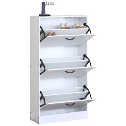 Παπουτσοθήκη  BRANTLEY Λευκό Μοριοσανίδα 60x24x116cm Παπουτσοθήκη  BRANTLEY Λευκό Μοριοσανίδα 60x24x116cm