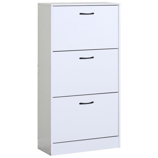 Παπουτσοθήκη  BRANTLEY Λευκό Μοριοσανίδα 60x24x116cm