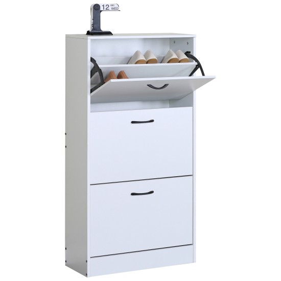 Παπουτσοθήκη  BRANTLEY Λευκό Μοριοσανίδα 60x24x116cm