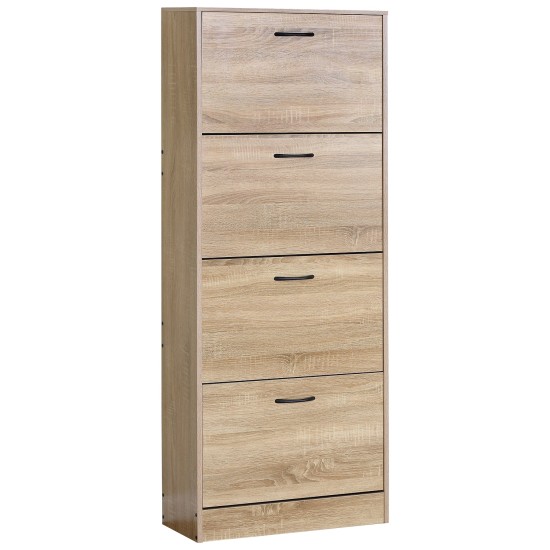 Παπουτσοθήκη  BRANTLEY Δρυς Μοριοσανίδα 60x24x150cm