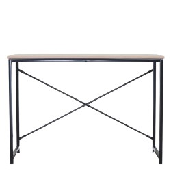 Γραφείο  HALDEN Δρυς/Μαύρο Μοριοσανίδα/Μέταλλο 100x40x70cm