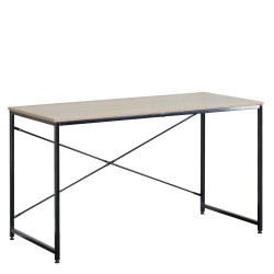 Γραφείο  IVERTON Δρυς/Μαύρο Μοριοσανίδα/Μέταλλο 120x60x70cm