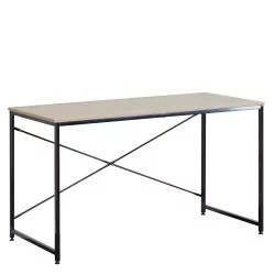 Γραφείο  IVERTON Δρυς/Μαύρο Μοριοσανίδα/Μέταλλο 120x60x70cm